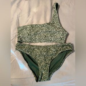 Andie Swim marching swimsuit top and bottom discontinued print! Like new
